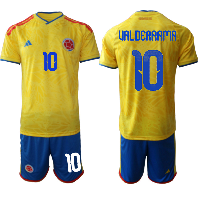 Men colombia home #3 style 2026 World Cup Soccer jersey